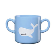 KIDS WHALE KRŪZE 250ML, AR DIVĀM OSIŅĀM, G.ZILA, PORCELĀNS