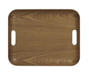WOOD PAPLĀTE 45X36CM, H4.5CM, AR ROKTURIEM, BRŪNA, VĪTOLS