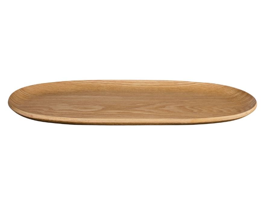 WOOD OVĀLA PAPLĀTE 31X15CM, BRŪNA, VĪTOLS