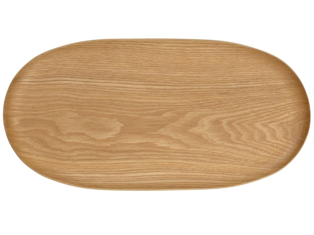 WOOD OVĀLA PAPLĀTE 31X15CM, BRŪNA, VĪTOLS