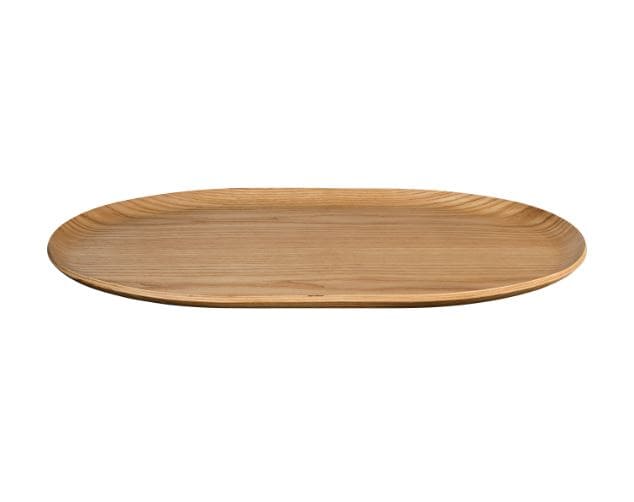 WOOD OVĀLA PAPLĀTE 40X25CM, BRŪNA, VĪTOLS