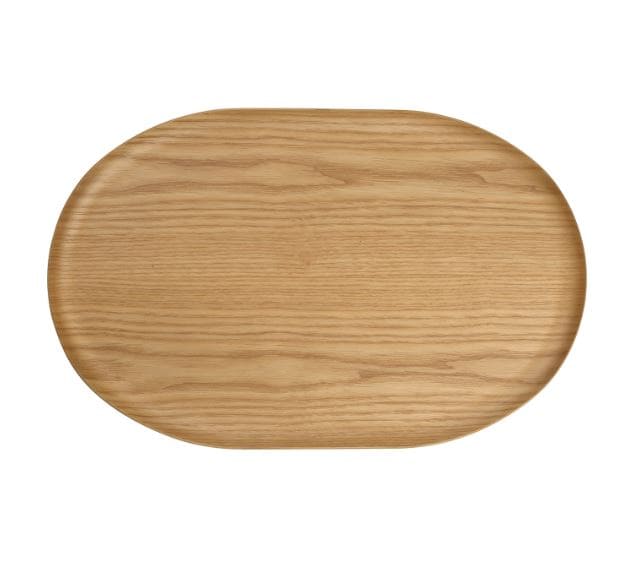 WOOD OVĀLA PAPLĀTE 40X25CM, BRŪNA, VĪTOLS