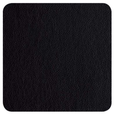 LEATHER OPTIC GALDA PALIKTŅI 10X10CM KOMPL.4GAB, MELNS, PVC