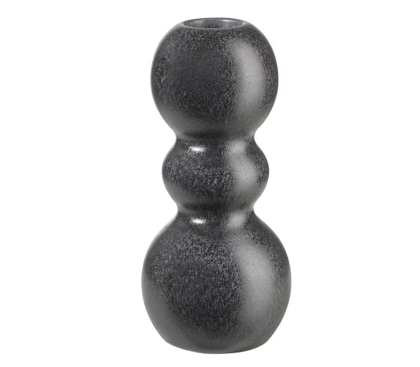 COMO SVEČTURIS H14CM, MELNS, PORCELĀNS