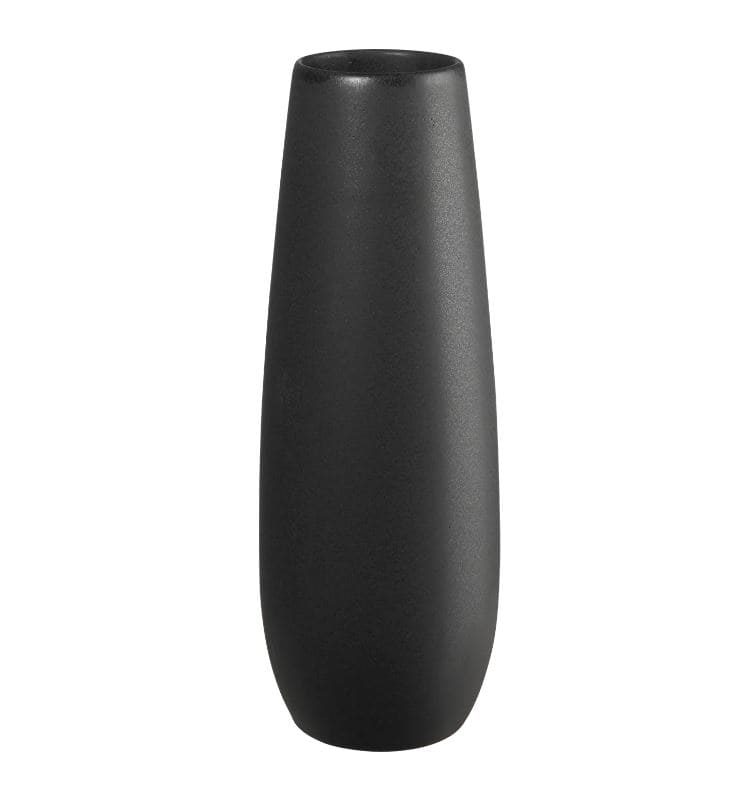 ASE VĀZE D6CM, H25CM, MELNA, PORCELĀNS