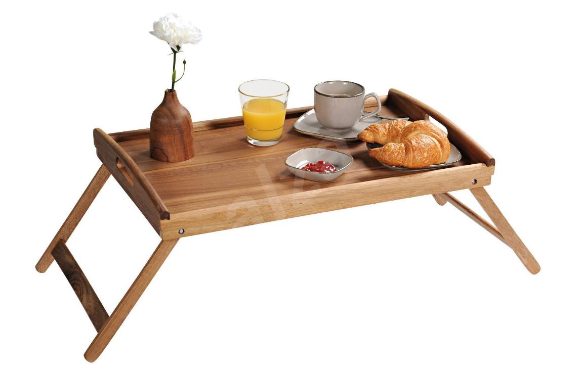 GULTAS PAPLĀTE UZ KĀJĀM 48x31x5.5CM, AKĀCIJAS KOKA