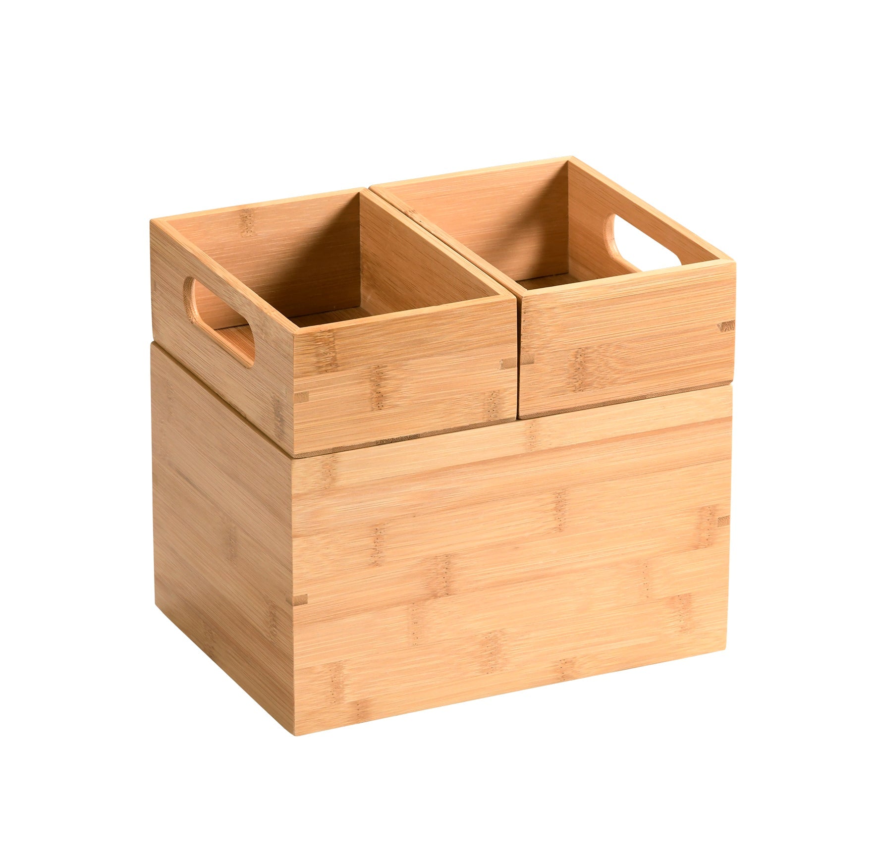 KASTĪŠU KOMPL.3GAB. 23x17x20.5cm, BAMBUSS, FSC