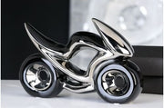 RACE DEKORATĪVA FIGŪRA 23X15.5CM, MOTOCIKLS, SUDRABA KR./MELNA, KERAMIKA