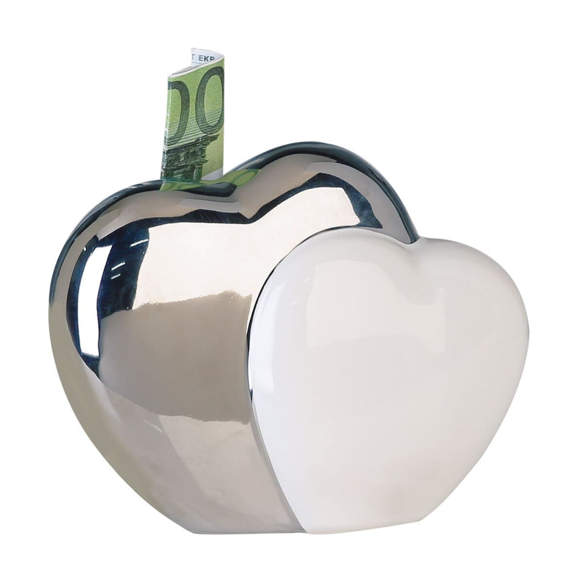 DUO KRĀJKASĪTE 13X15CM, SUDRABA KR./BALTA, KERAMIKA