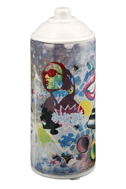 STREET ART SPRAY KRĀJKASE H15CM, KRĀSAINA, PORCELĀNS