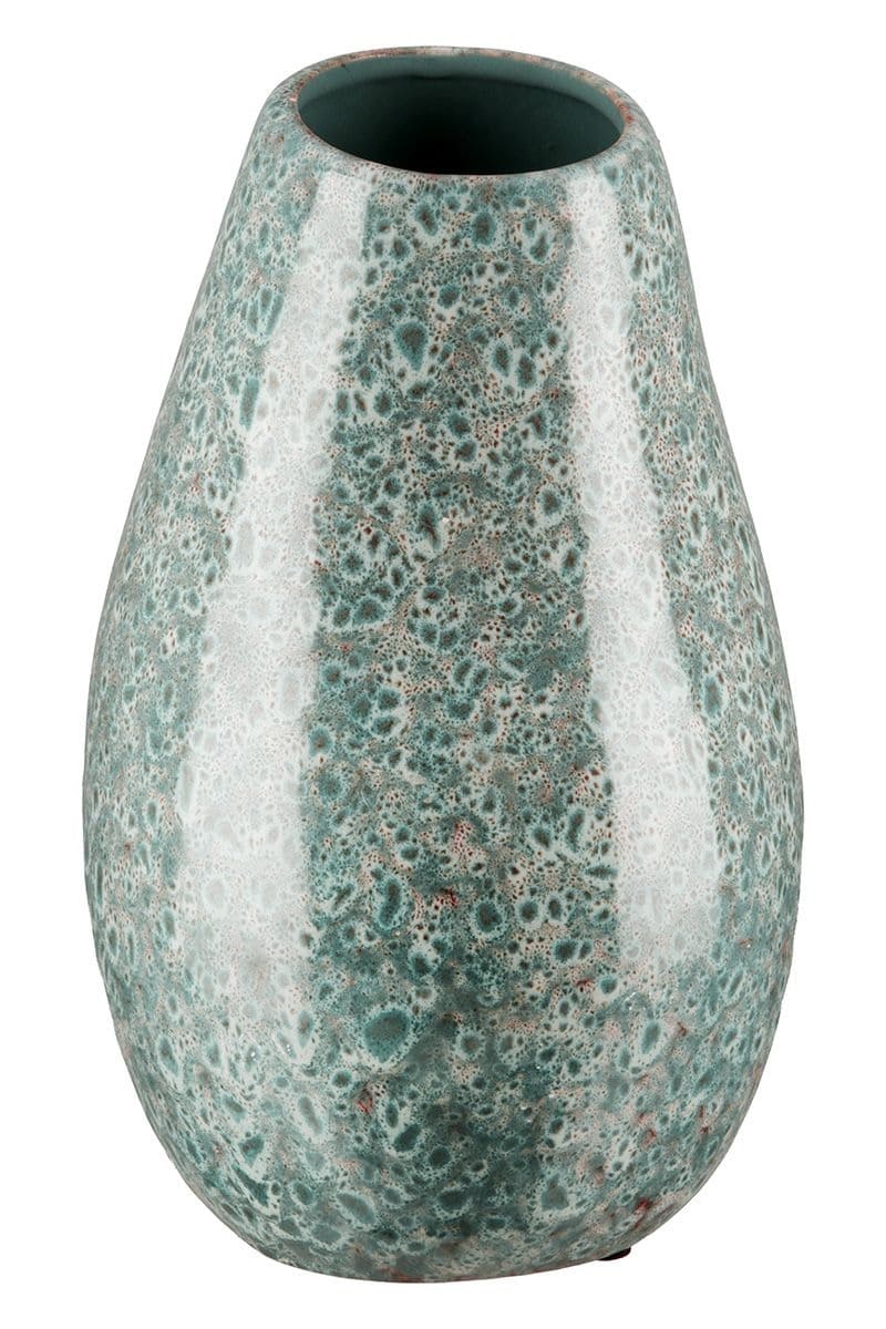 ORGANIC VĀZE H29CM, ZAĻA, KERAMIKA
