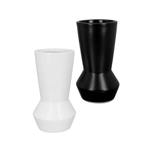 CAIRO VĀZE H18.5CM 2 VEIDI, MELNA/BALTA, KERAMIKA
