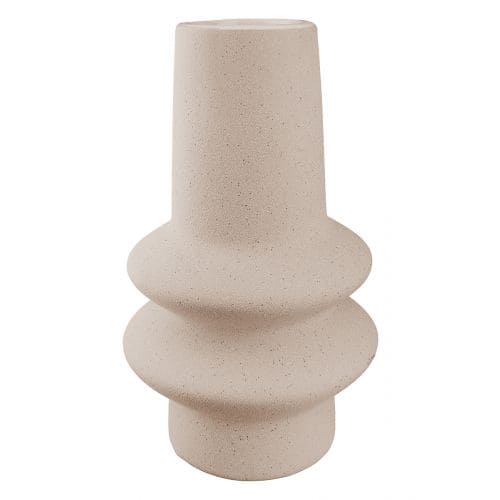 RADON VĀZE H19.5CM 2 VEIDI, ROZĀ/PELĒKA, KERAMIKA