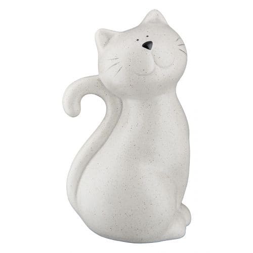 CASIMIR CAT DEKORATĪVĀS FIGŪRIŅAS H12CM 2GAB, BĒŠAS, KERAMIKA