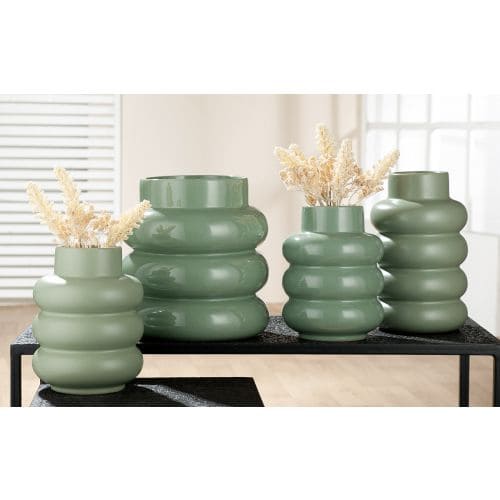 RIM VĀZES H24CM 2 VEIDI, ZAĻA, KERAMIKA