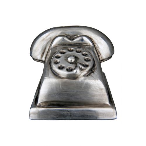 TELEPHONE KRĀJKASE 12X12.5X9.5CM, VECINĀTA SUDRABA KR., KERAMIKA