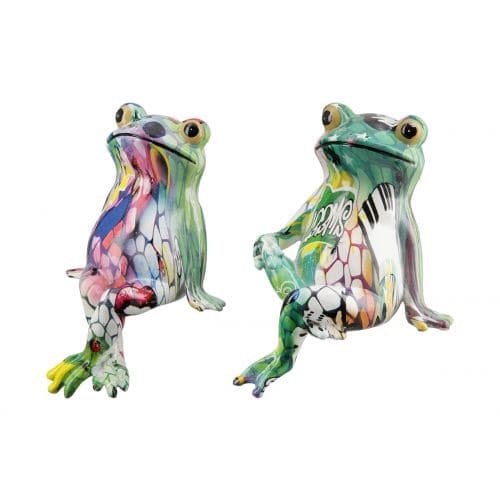 STREET ART FIGŪRAS - GRAFFITI VARDES 10X12X17CM 2 GAB, KRĀSAINAS, POLIREZĪNS