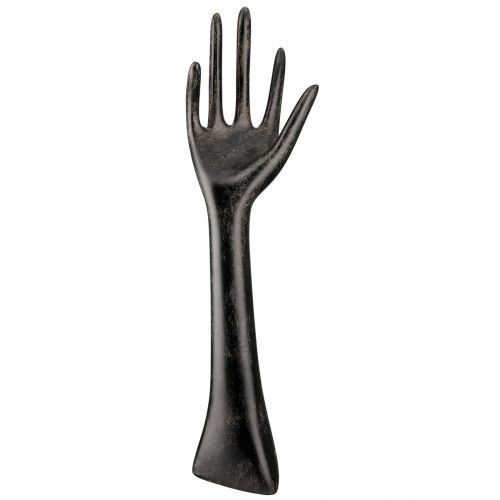 JEWELRY HAND STATĪVS BIŽUTĒRIJAI H31CM 2 VEIDI, MELNAS, POLIREZĪNS