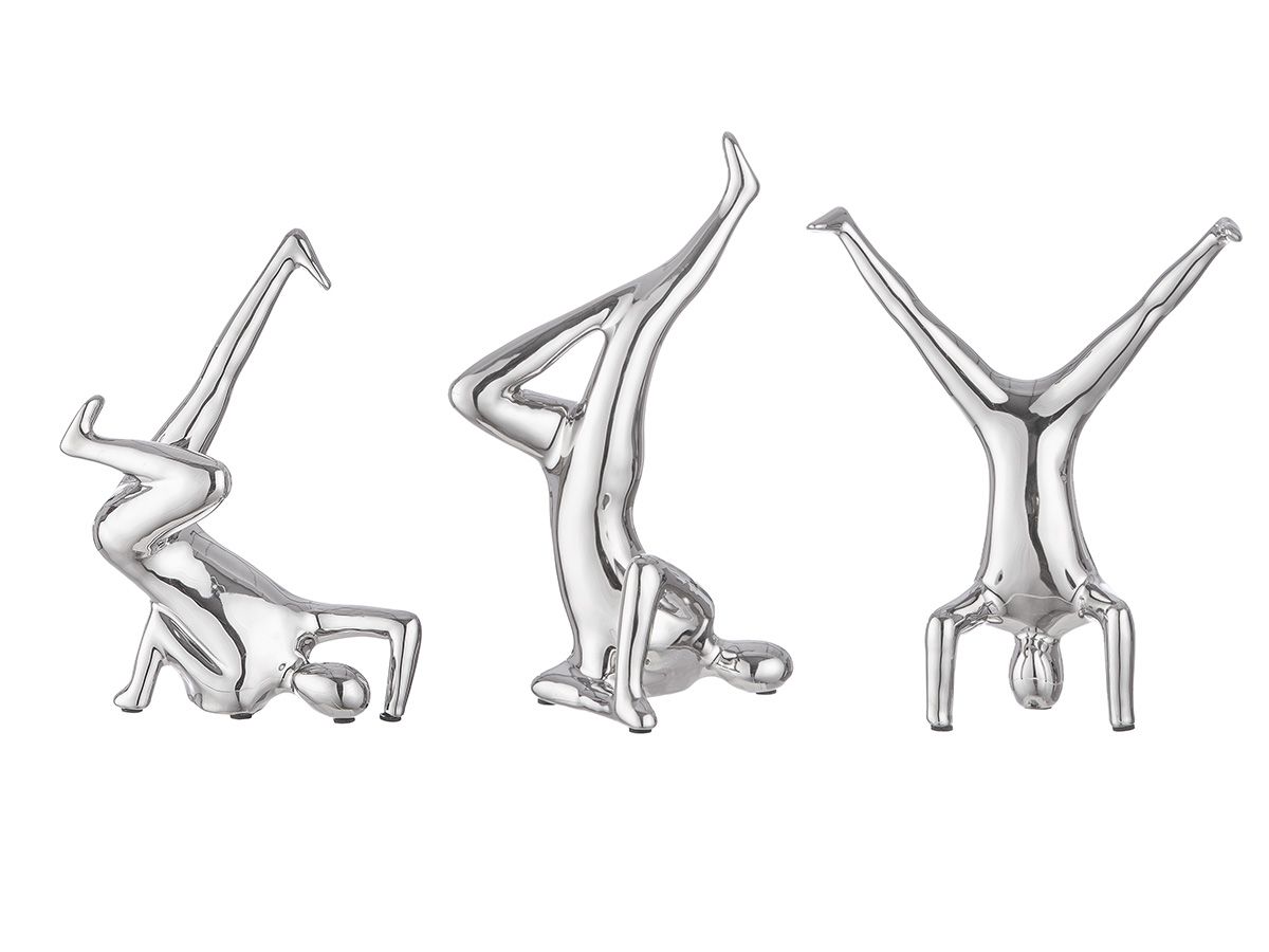 BREAKDANCE FIGŪRAS 10X15X26.5CM, SUDRABA KR., KERAMIKA
