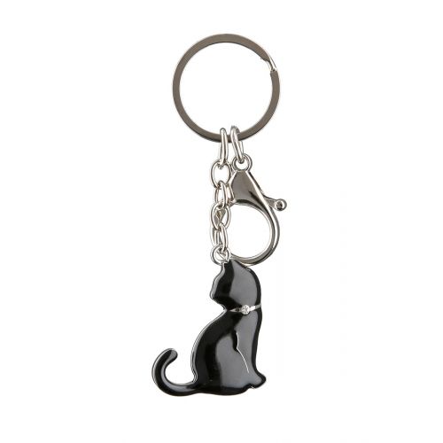 ATSLĒGU PIEKARIŅŠ-KAĶIS H8CM, MELNS/SUDRABA KR., METĀLS