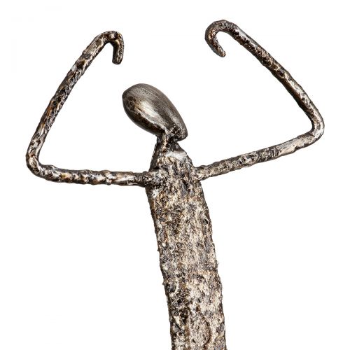 DEKORATĪVA FIGŪRA - EMOCIJA H32CM 2 VEIDI, SUDRABA KR., METĀLS