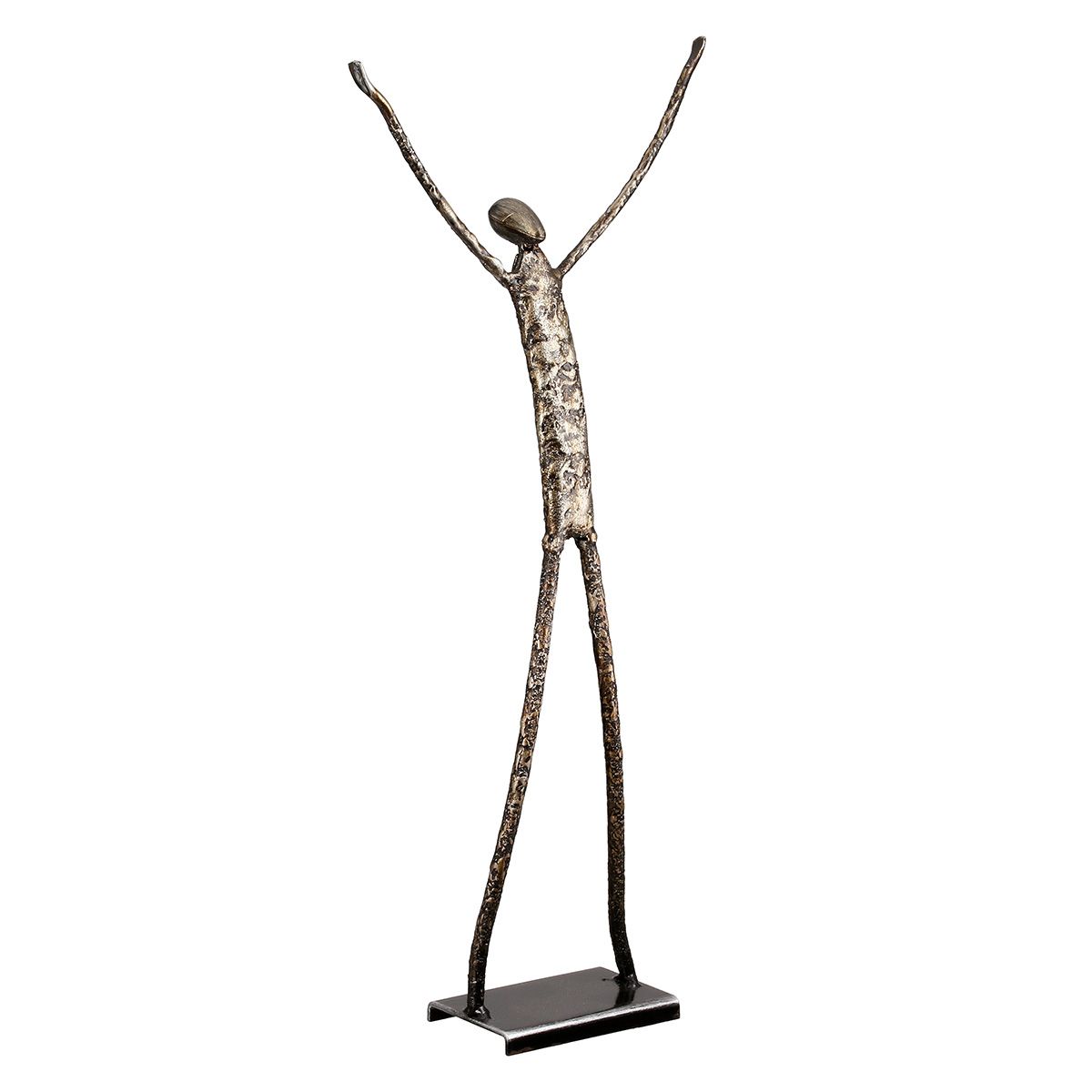 DEKORATĪVA FIGŪRA - EMOCIJA H36CM 2 VEIDI, SUDRABA KR., METĀLS
