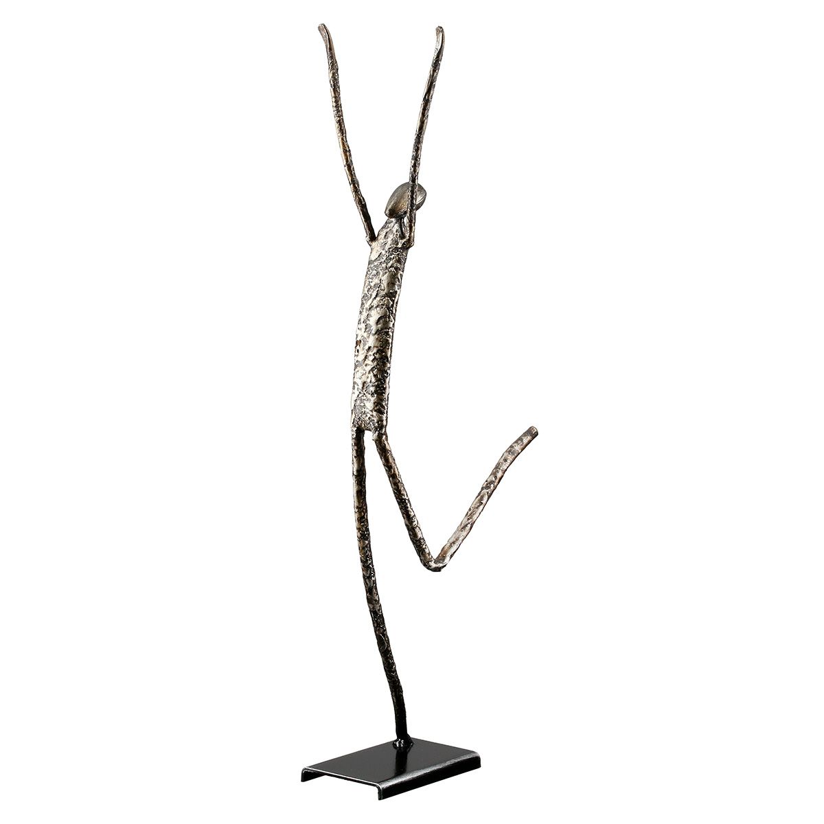 DEKORATĪVA FIGŪRA - EMOCIJA H36CM 2 VEIDI, SUDRABA KR., METĀLS