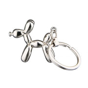 BALLOON DOG ATSLĒGU PIEKARIŅŠ H8.5CM, SUDRABA KR., METĀLS