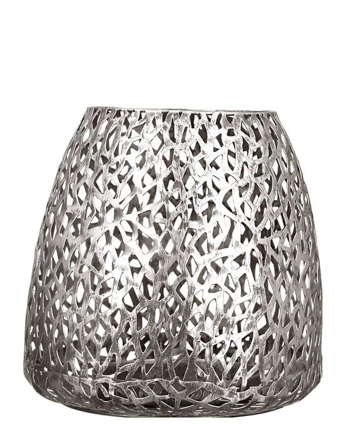 PURLEY SVEČTURIS H20CM, D20CM, ANTĪKA SUDRABA KR., METĀLS
