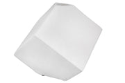 CUBE VĀZE 20X20X20CM, BALTA, KERAMIKA