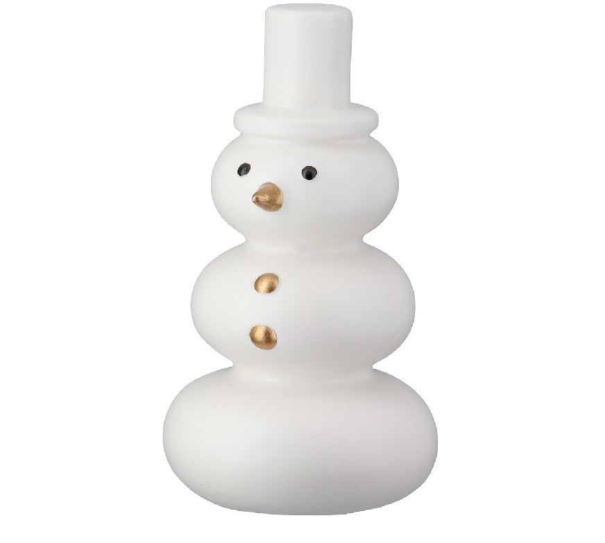 DEKORATĪVA FIGŪRA-SNIEGAVĪRS FREDDY H11CM, BALTS, KERAMIKA