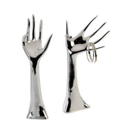 JEWELRY HAND STATĪVS BIŽUTĒRIJAI H31CM 2 VEIDI, SUDRABA KR., POLIREZĪNS