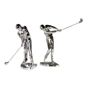 DEKORATĪVA FIGŪRA-GOLFA SPĒLĒTĀJS H23CM 2 VEIDI, SUDRABA KR., PR