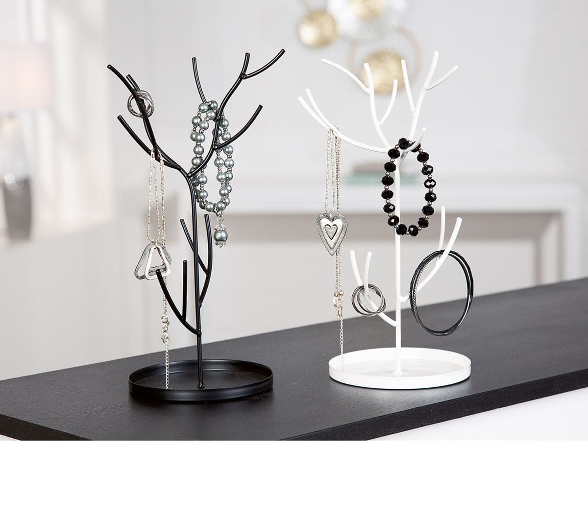 JEWELLERY TREE PALIKTNIS ROTASLIETĀM H27CM, BALTS, METĀLS