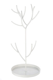JEWELLERY TREE PALIKTNIS ROTASLIETĀM H27CM, BALTS, METĀLS