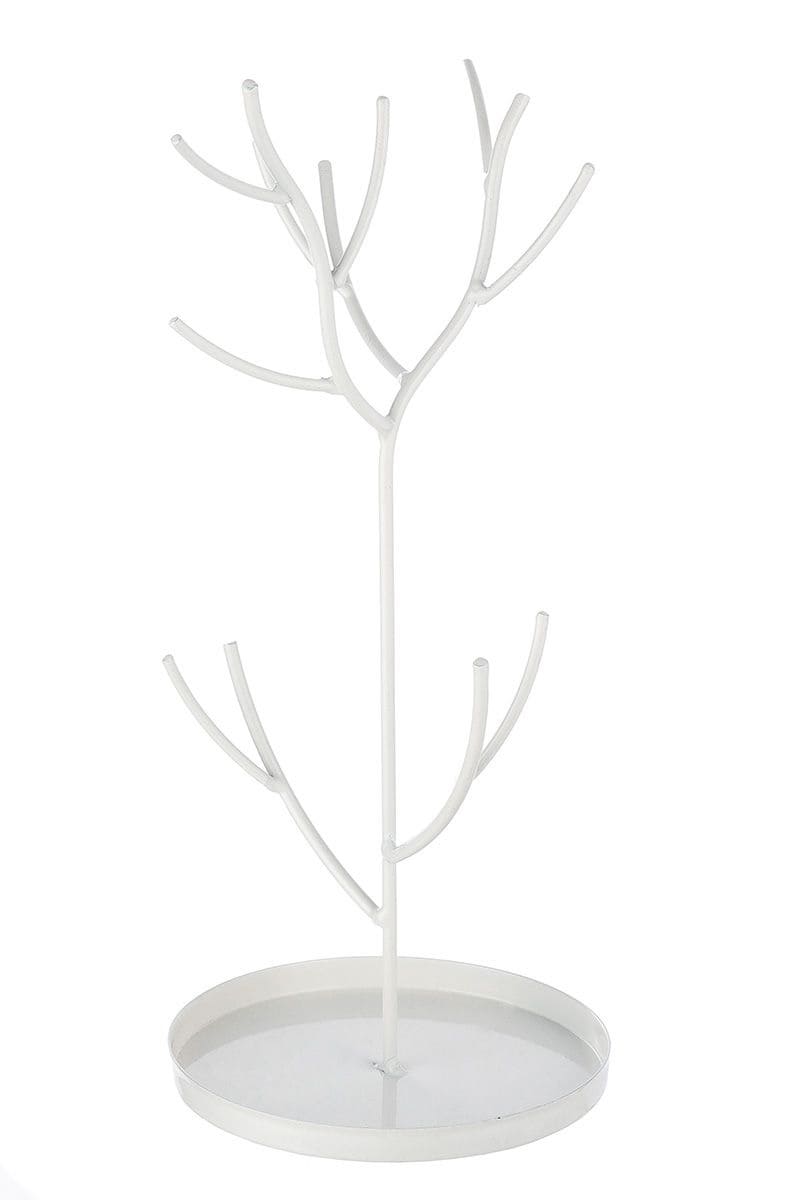 JEWELLERY TREE PALIKTNIS ROTASLIETĀM H27CM, BALTS, METĀLS