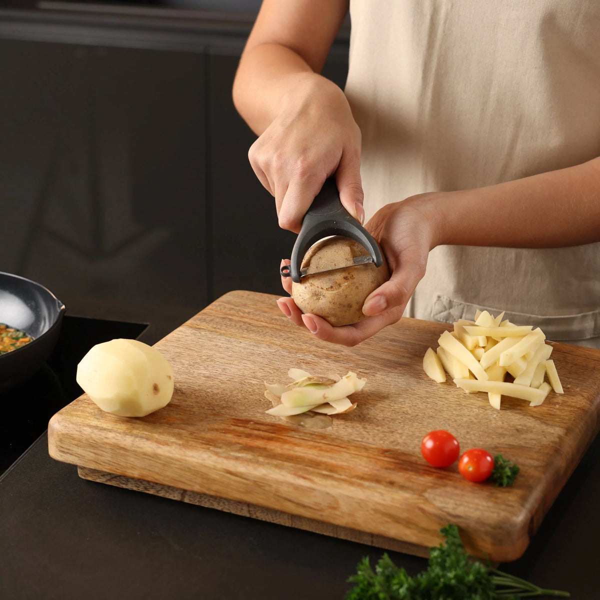 ZYLISS PEELER 14CM, Y-TYPE, RECYCLED STRAW PLASTIC/STAINLESS STEEL
