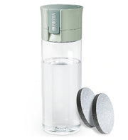 VITAL ŪDENS PUDELE AR FILTRU 600ML, GAIŠI ZAĻA