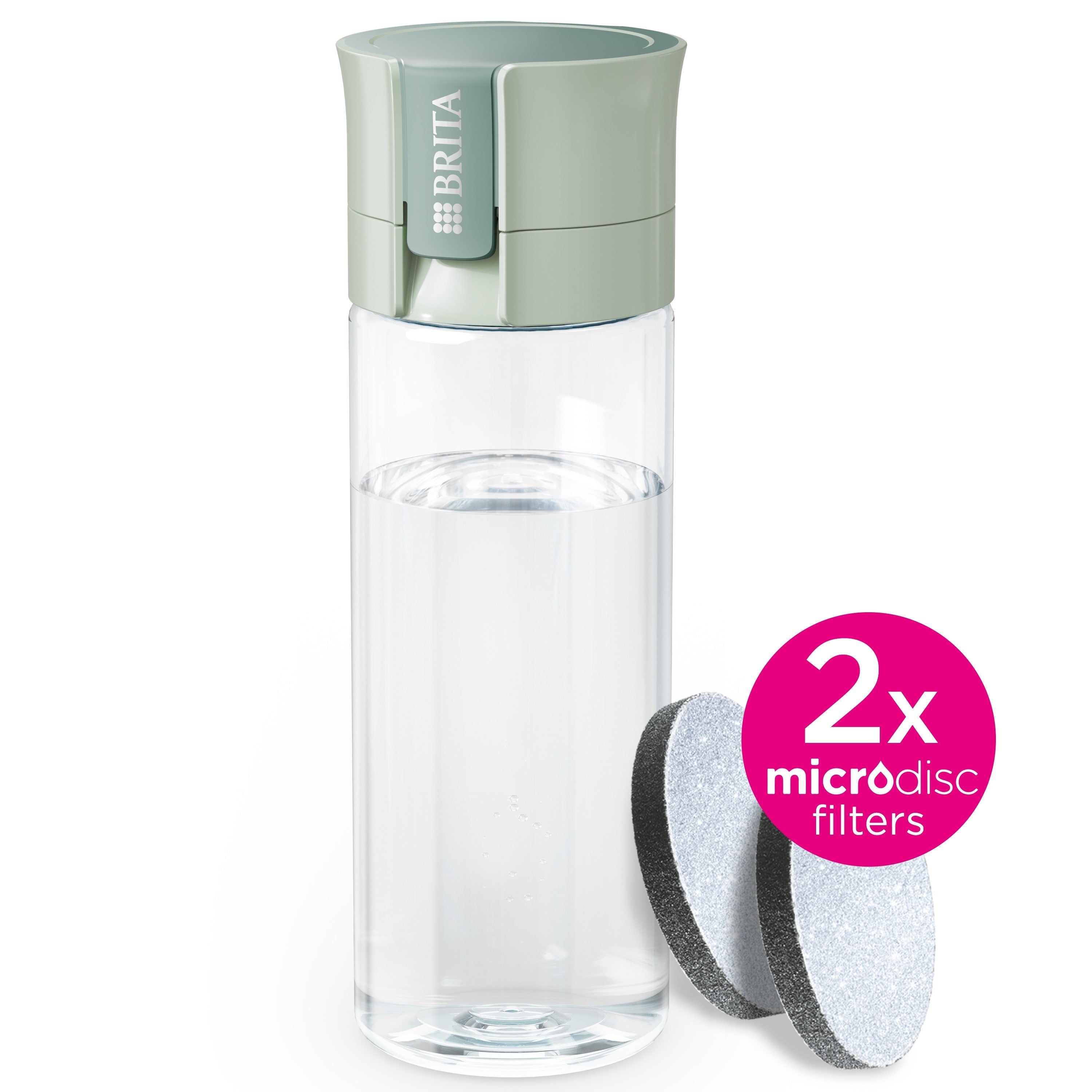 VITAL ŪDENS PUDELE AR FILTRU 600ML, APRIKOŽU KRĀSAS
