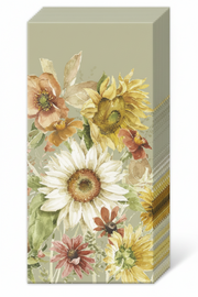 LATE SUMMER FLOWERS KABATAS LAKATIŅI 21X21CM 20 GAB., 4 SLĀŅU, PAPĪRA