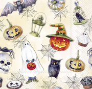 HAPPY HALLOWEEN SALVETES 33 X33 CM 20GAB, PAPĪRS