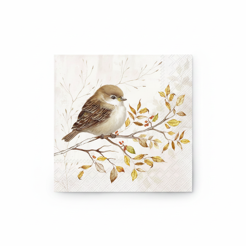 AUTUMN MELODY SALVETES 25x25CM 20GAB, PAPĪRS
