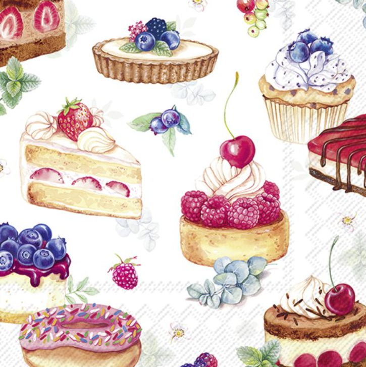 SOMETHING SWEET SALVETES 33 X33 CM 20GAB, PAPĪRS