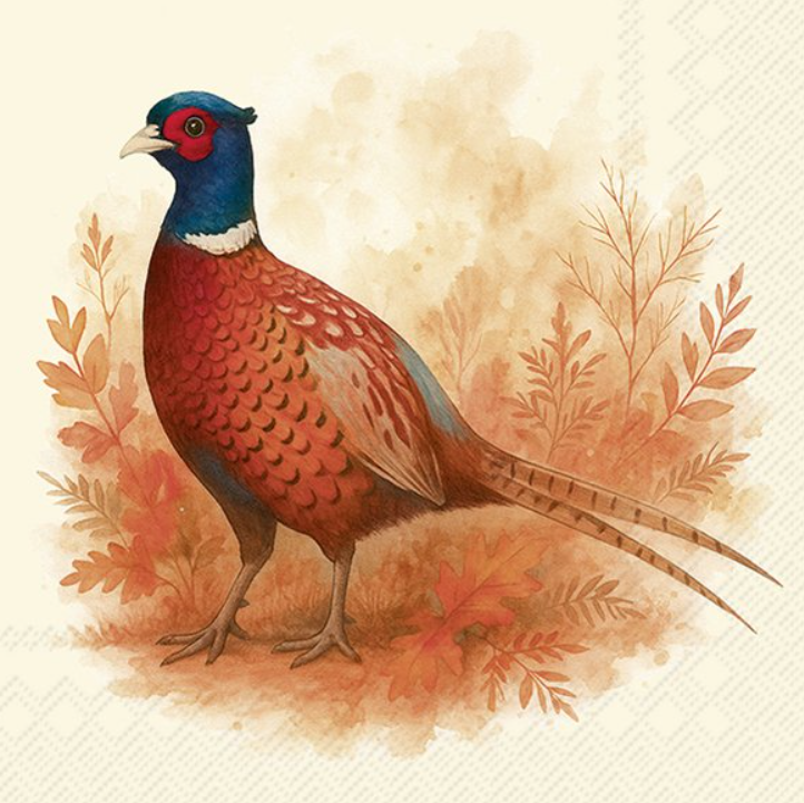 PHEASANT FIELD SALVETES 33X33 CM 20GAB, PAPĪRS