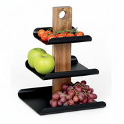 ETAŽIERIS PRODUKTU SERVĒŠANAI 24,5X24X34 CM, METĀLS/BAMBUSS
