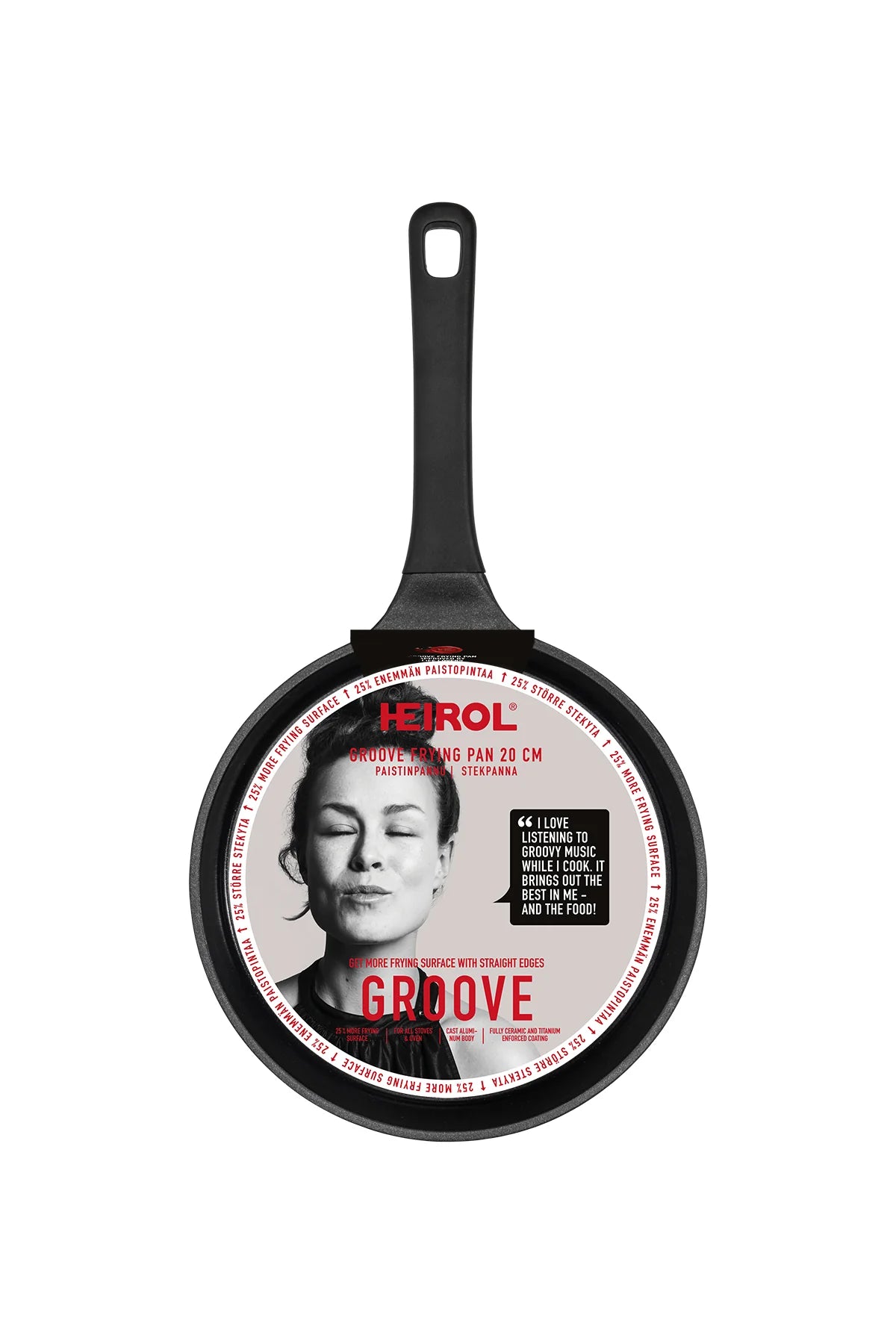 GROOVE PAN 20CM, INDUCTION