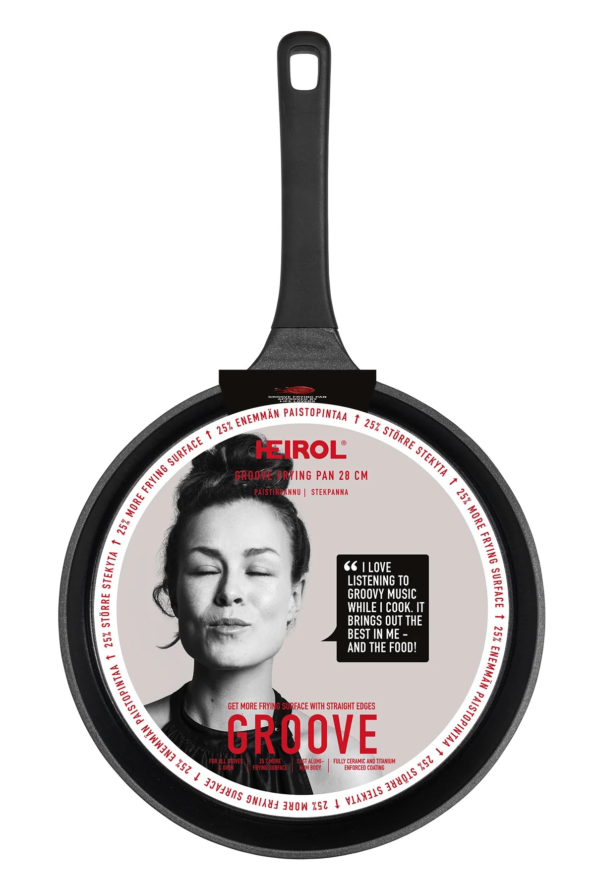 GROOVE PANNA 28CM, INDUKCIJAI