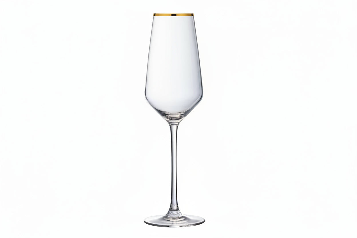 ULTIME GOLD ŠAMPANIEŠA GLĀZES 21cl K4