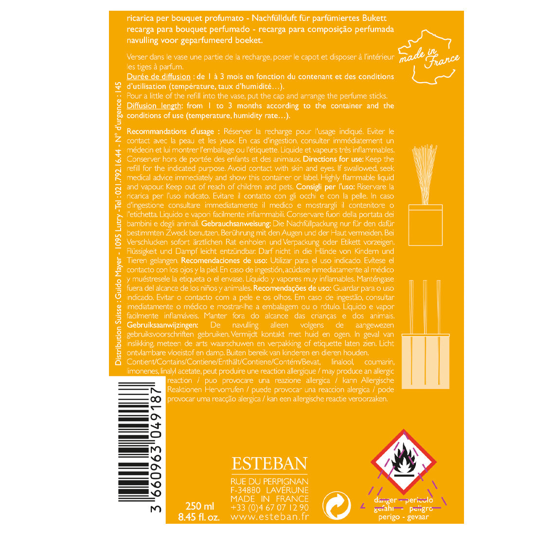 AMBRE AROMĀTS ATKĀRTOTAI UZPILDEI 250ML