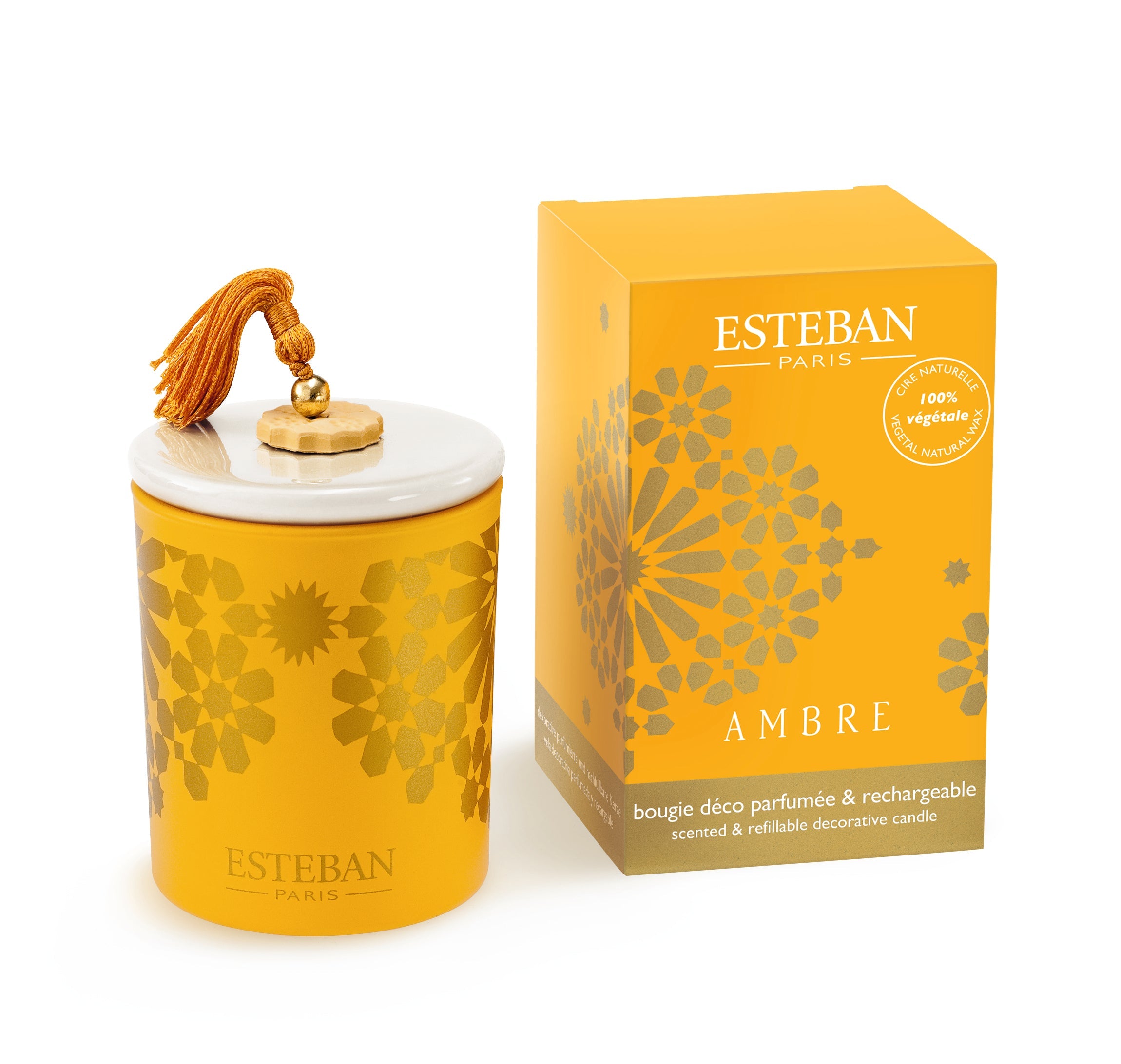 AMBRE DECORATIVE AROMATIZĒTA SVECE 180G